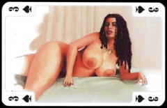 Erotic Playing Cards 9 - BBW 3 c. 1995 for fistu - N