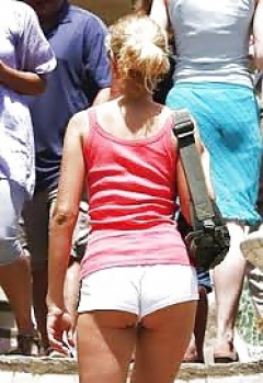 Candid, Voyeur Public Street AssShort - N