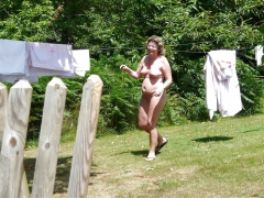 slut wife danielle naked outdoors - N