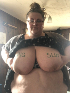 Worthless Fat Slut on Display - N