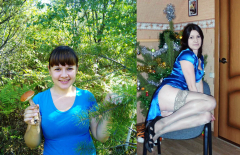 Russian girls in clothes and without. - N