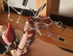 brutal pain cbt insertion bdsm - N