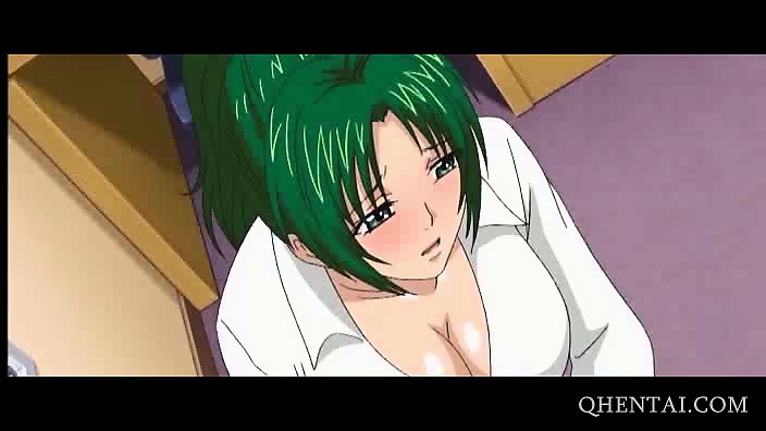 Green Hair Girl Anal - Green Haired Hentai Girl Gets Ass Slapped at DrTuber