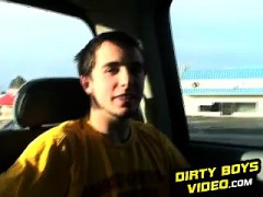 two-gay-guys-stroking-their-big-dicks-in-a-tow-truck