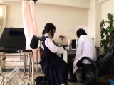 Cute Japanese babe gets a doctor exam with some toys in her
