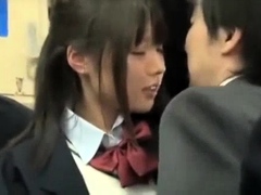 Japanese Teen In Glasses Fucks A Guy In A Public Warehouse