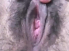 WET AND HAIRY PUSSY