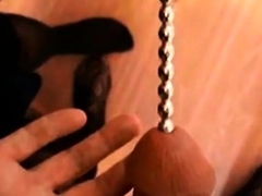 Urethral Sounding by my mistress while standing