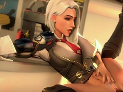 Overwatch Beautiful Heroes Gets Pussy Pounded by Huge Dick