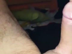 Playing with Daddy thick monster cock