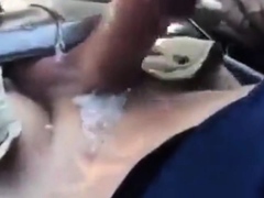 Car Blowjob With Cum