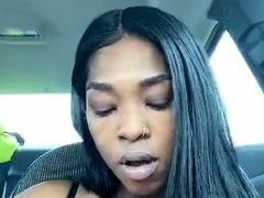 Big Tits Kai Smoking while Driving on Periscope