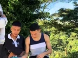 Skinny gay twinks wild outdoors mouth and anal hammering fun