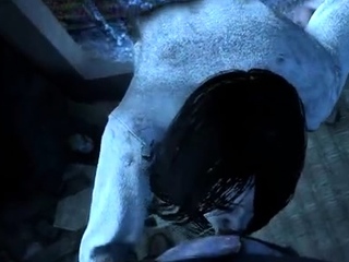 Sadako gives Felix a sloppy blowjob (Dead by Daylight &