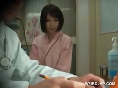 Redhead Asian Beauty Gets Boobs Checked At Doctor