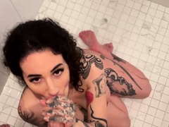 kinky-arabelle-raphael-sucks-and-blows-cock-while-on-shower