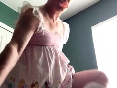 abdl-diapered-sissy-in-pretty-pink-dress-with-teddybear